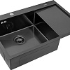 Кухонная мойка ARFEKA ECO AR 780*500 L BLACK PVD NANO