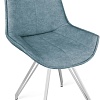 Стул Трия Тейлор К4 исп.2 (белый матовый/микровелюр Duna Dustry Blue)