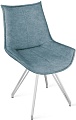 Стул Трия Тейлор К4 исп.2 (белый матовый/микровелюр Duna Dustry Blue)