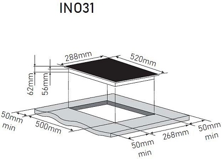 Варочная панель ZorG INO31 black
