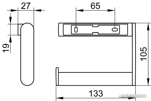 Держатель для туалетной бумаги Keuco Collection Moll 14962070000