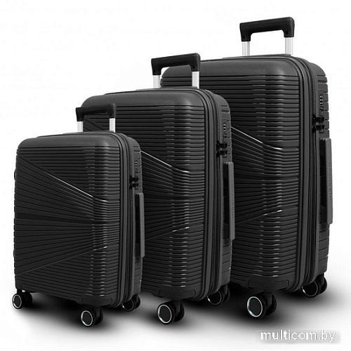 Чемодан-спиннер Mironpan 11363 69 см (черный)