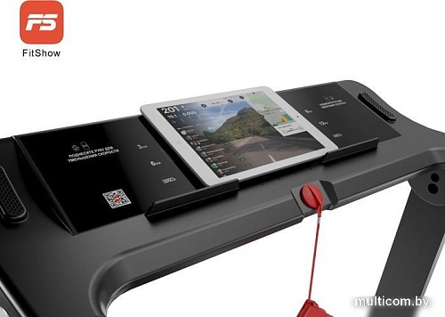 Электрическая беговая дорожка Unixfit Hi-tech F2 (dark storm)