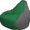 Кресло-мешок Flagman Груша Макси Г2.1-239 (зелёный/серый)