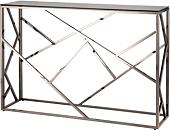 Консольный стол Stool Group Арт Деко 115x30 ECST-015-BG-SK (стекло Smoke/сталь темный хром)