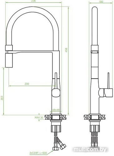 Смеситель Laveo Pola BAP B78D
