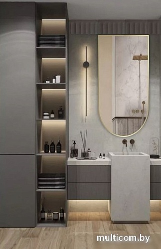 Зеркало eMZe 50x100 с УФ-окантовкой UV.ARC.50.100.AUR (золото)