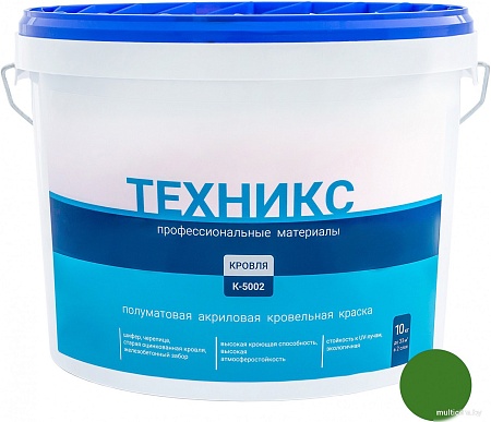 Техникс Для кровли К-5002 10 кг (зеленый)