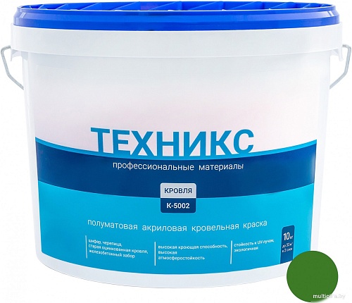 Техникс Для кровли К-5002 10 кг (зеленый)