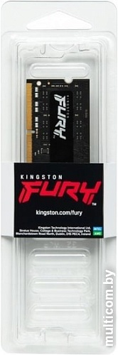 Оперативная память Kingston FURY Impact 32GB DDR4 SODIMM PC4-21300 KF426S16IB/32