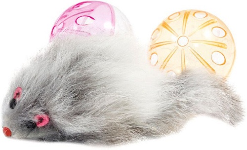 Игрушка для кошек Triol XW0329 22181041 (2 мяча, мышь)