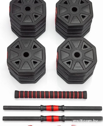 Набор гантелей с грифом для штанги VictoryFit VF-DН500 2x25 кг