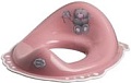 Детская накладка на унитаз Maltex Мишка 4088 (темно-розовый/белый)