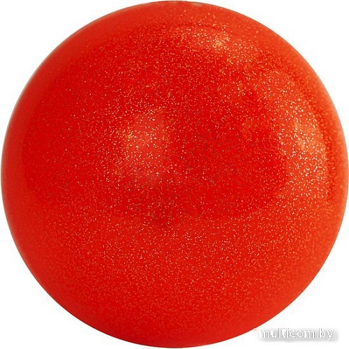 Мяч для художественной гимнастики Torres AGP-19-06 (оранжевый/блестки)