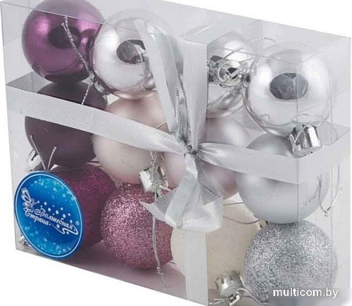 Елочная игрушка Волшебная страна Жемчуг 001273 (12 шт)