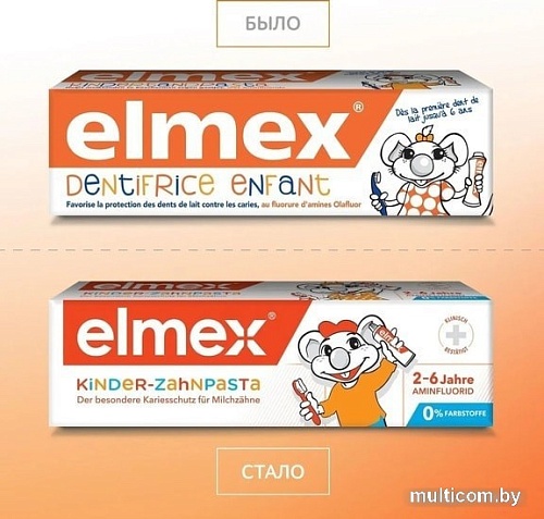 Зубная паста Elmex Для детей от 2 до 6 лет 50 мл