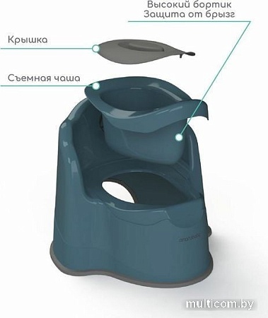 Детский горшок Amarobaby Ergonomic AB221103Er/18 (бирюзовый)