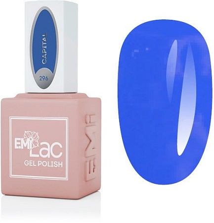 Декоративная и уходовая косметика для ногтей Emi E.MiLac BU Столица 296, 9 мл.