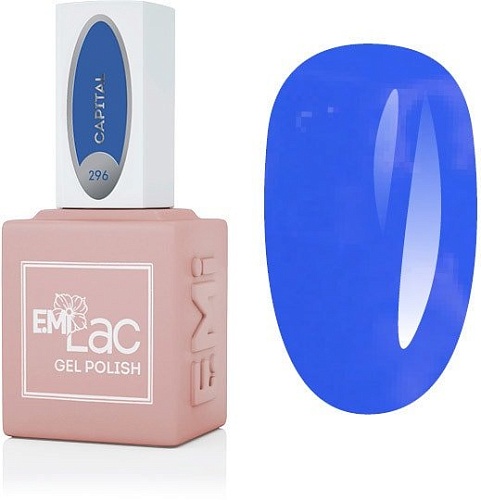 Декоративная и уходовая косметика для ногтей Emi E.MiLac BU Столица 296, 9 мл.