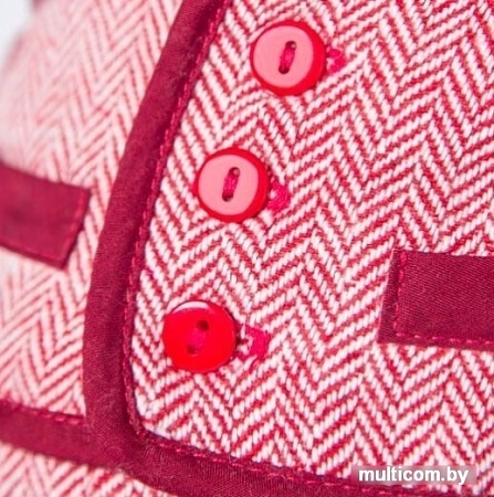 Мягкая игрушка Basik & Co Басик в красном пиджаке и брюках в елочку (19 см)