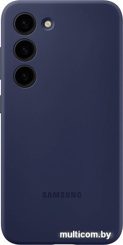 Чехол для телефона Samsung Silicone Case S23 (темно-синий)