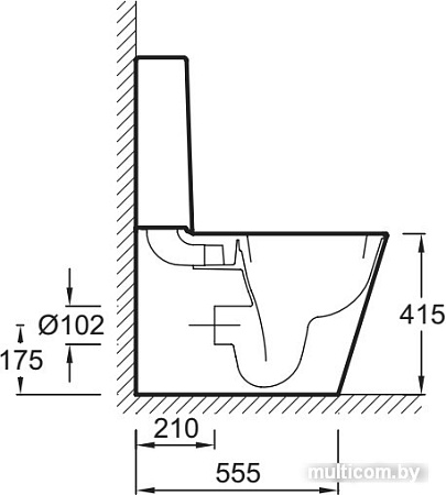 Унитаз Jacob Delafon Reve 5033K