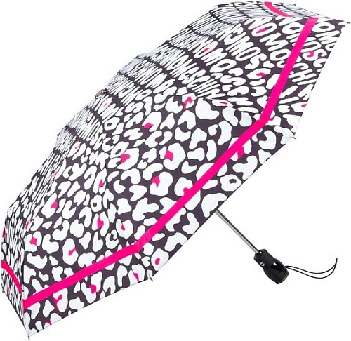 Зонт Moschino 8013-OCA Animal Logo Black