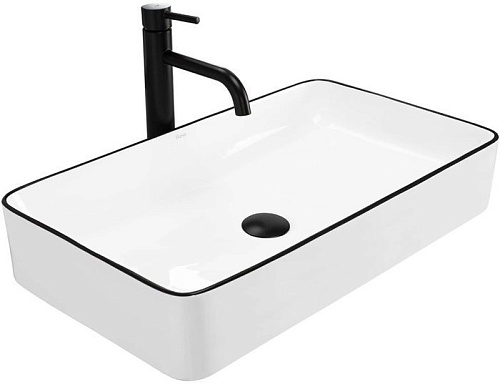 Умывальник Rea Denis Black Edge U6513