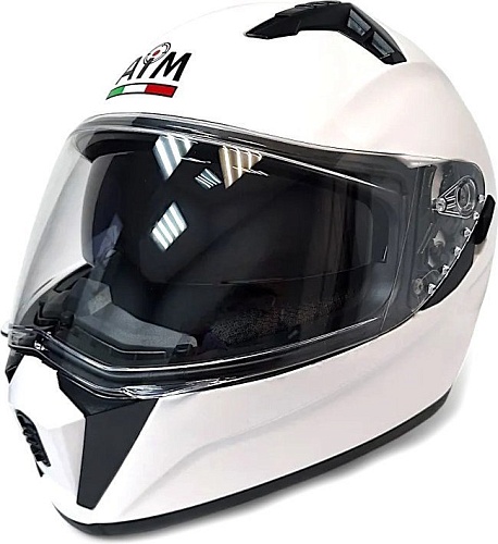 Мотошлем AIM JK320 320-007-L (L, белый глянец)