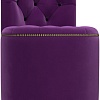 Пуфик Лига диванов Саваж (микровельвет, фиолетовый/черный)
