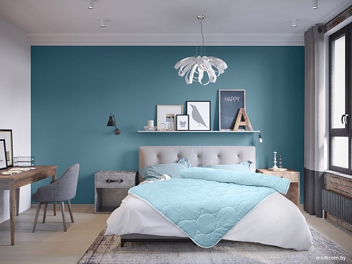 Bellissimo Ультрастеп Лебяжий пух 140х205 121819502t (голубой)