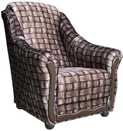 Интерьерное кресло Асмана Анна (плетенка/велюр)