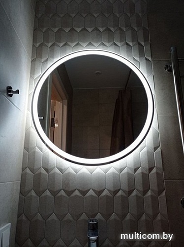 Пекам Зеркало LED Ring1-100x100 (механическая клавиша выключения)