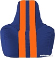 Кресло-мешок Flagman Спортинг С1.1-127 (синий/оранжевый)