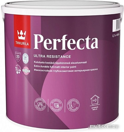 Краска Tikkurila Perfecta 2.7 л (база А, глубокоматовая)
