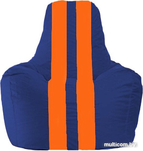 Кресло-мешок Flagman Спортинг С1.1-127 (синий/оранжевый)