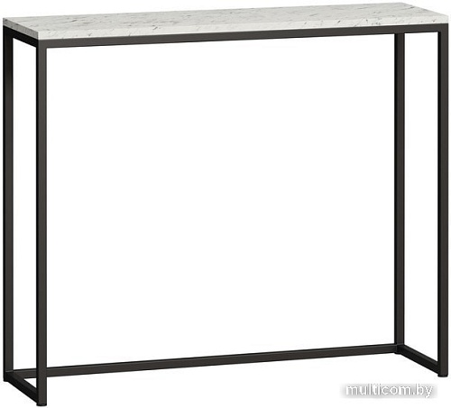 Журнальный столик LoftyHome Мальборк Мрамор Сноу консольный (серый)