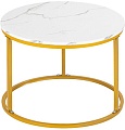 Журнальный столик El Casa 240322 (белый мрамор)