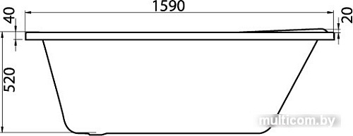 Ванна Santek Ибица XL 160x100 R [1WH112037]