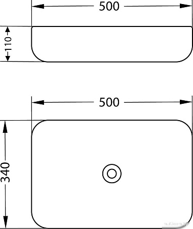 Умывальник Lauter 21487-50 + Cascade 21СК0655C с сифоном 21635CH (хром)