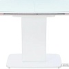 Обеденный стол Leset Денвер 1Р (белый/стекло белое)