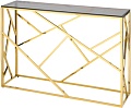 Консольный стол Stool Group Арт Деко 115x30 ECST-015-TG-SK (стекло Smoke/сталь золото)