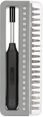 Набор отвертка с битами Deli DL241041 (41 предмет)