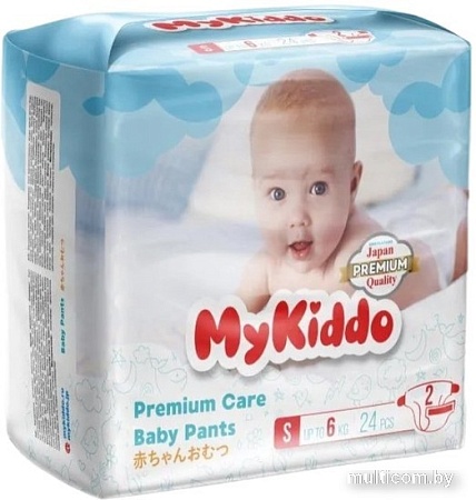 Подгузники MyKiddo Premium S до 6 кг (38 шт)