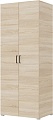 Шкаф распашной Горизонт 800 2х ств с полками (дуб сонома/дуб сонома)