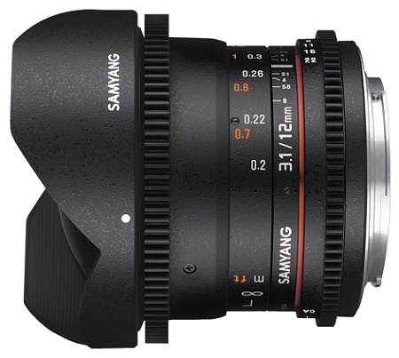 Объектив Samyang 12mm T3.1 VDSLR ED AS NCS Fish-eye для Nikon F