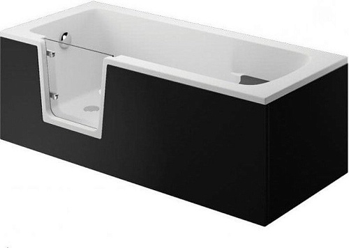 Фронтальный экран под ванну Polimat Vovo 00488 (150x58, черный)