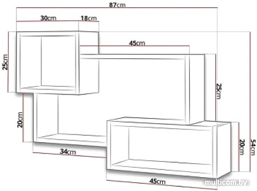 Полка Тэкс ПН-6 (дуб натуральный)