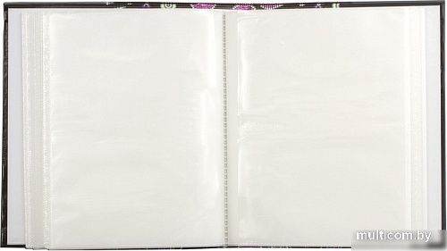 Фотоальбом BRAUBERG Пейсли 390668 (черный/розовый)