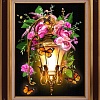 Алмазная мозаика Алмазная Живопись Фонарь в шиповнике АЖ-1723